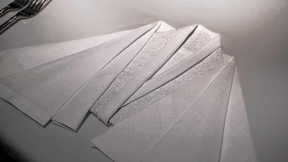 Kimono-inspired folding.