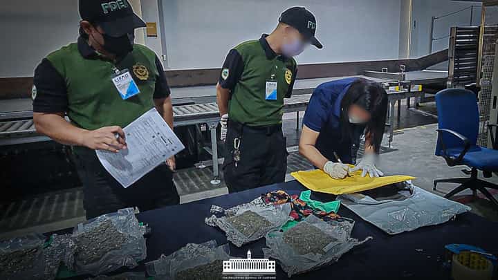 The Bureau of Customs intercepted P756,000 worth of high-grade marijuana concealed in a parcel from Canada at Clark Port, preventing the illegal shipment from reaching Cavite.