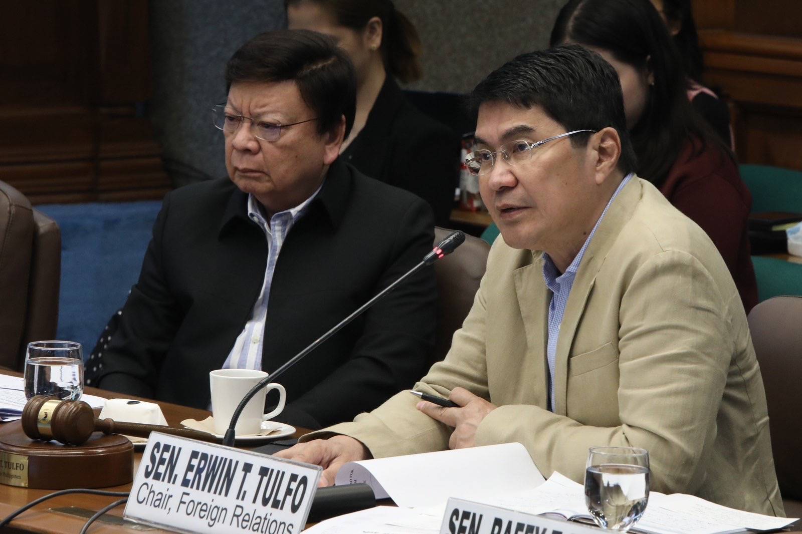 Senator Erwin Tulfo presides a hearing on the Committee of Foreign Relations joint with Migrant Workers on Friday, 6 March, 2026 in Pasay City. The includes discussion of a Senate resolutionseeking Status, Safety, and Welfare of Filipinos in Middle Eastern States Amid the Escalating Tensions. 

Also discussed is the  Safety, Protection, and Repatriation Readiness of Overseas Filipino Workers, and the Economic and Security Impacts on Philippines of the Conflict Involving United States of America, Israel And Iran. 

Due to inflation experience caused by the conflict and oil hike, the Philippines Contingency Measures and the Escalation of Hostilities in the Middle East. The discussion also stresses the potential impact of conflict in Gulf region.| Aram Lascano