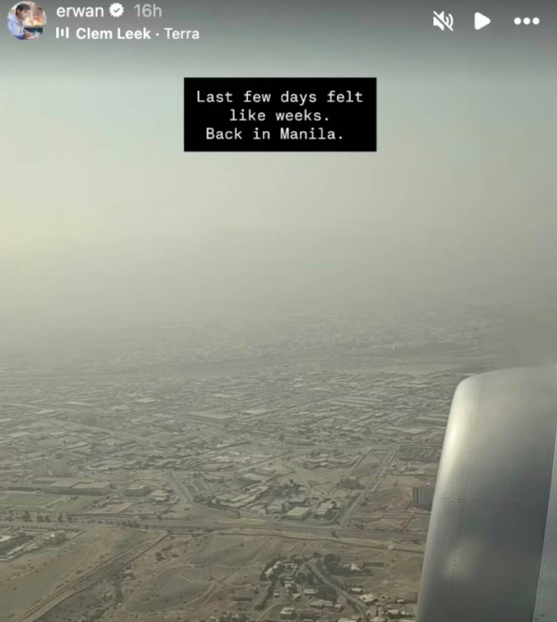 Erwan Heussaffs post marking theyre safe back in PH
