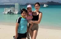 ELLEN Adarna with kids Elias and Lili.