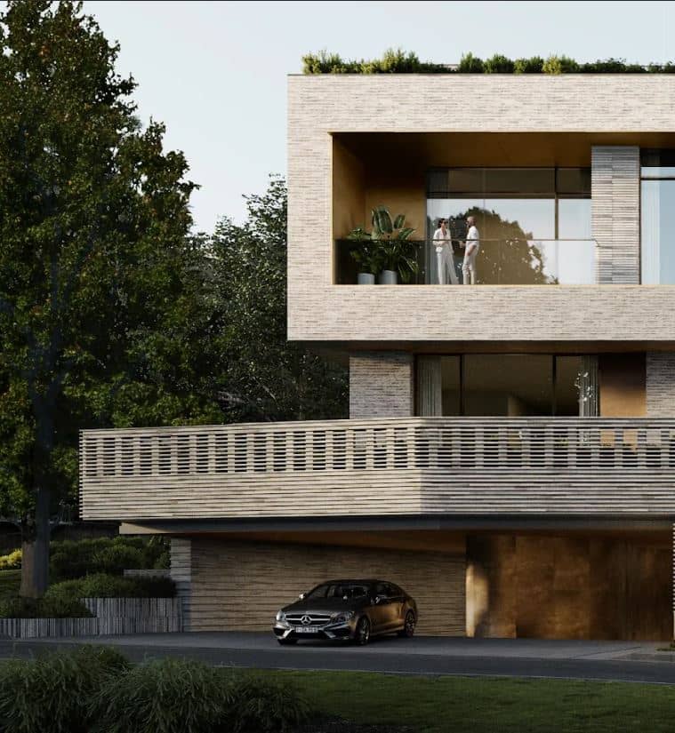 L’ARBRE 27’s spacious terrace house offers a perfect cinematic view of the city.