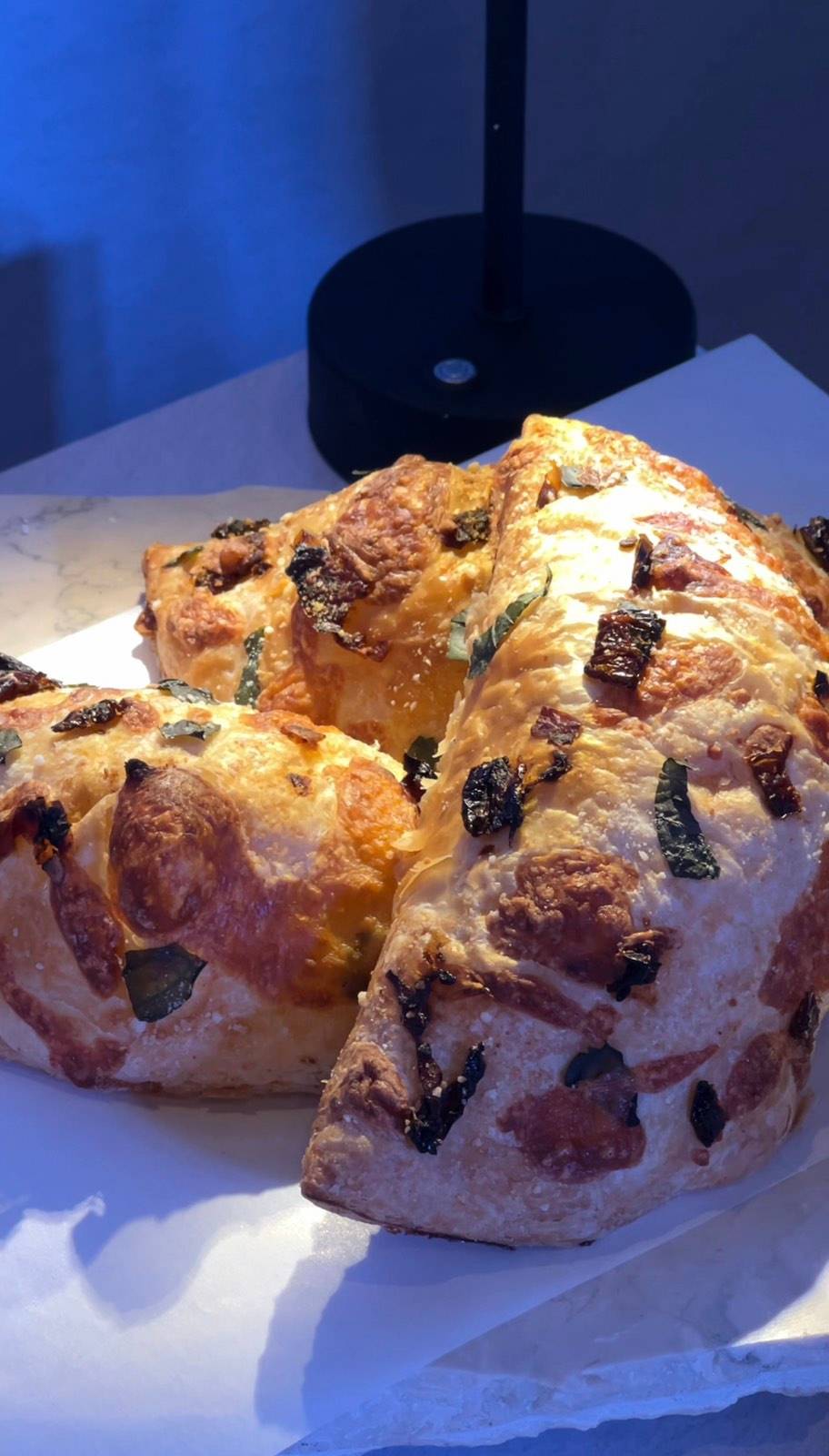 HAO'S Longganisa and Ricotta Calzone.