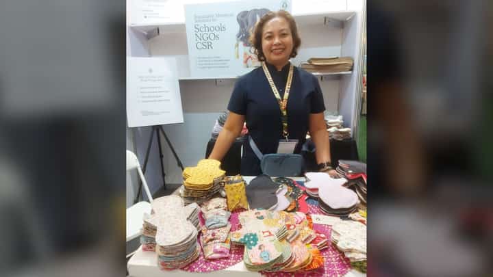 ECOPAD Gaia founder and menstrual health and hygiene advocate Adeline Bondoc.