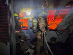 Fire hits Binangonan public market