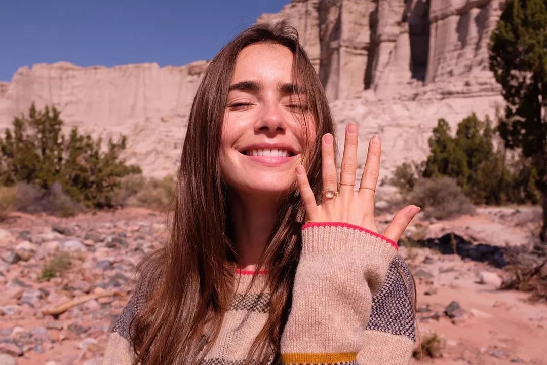 Lily Collins gets stolen ring back after nearly three years