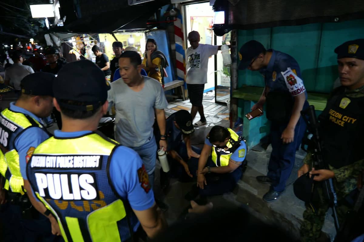 AN officer was injured after two individuals attempted to evade arrest in the Quezon City Police District's Oplan Bulabog this Friday.
