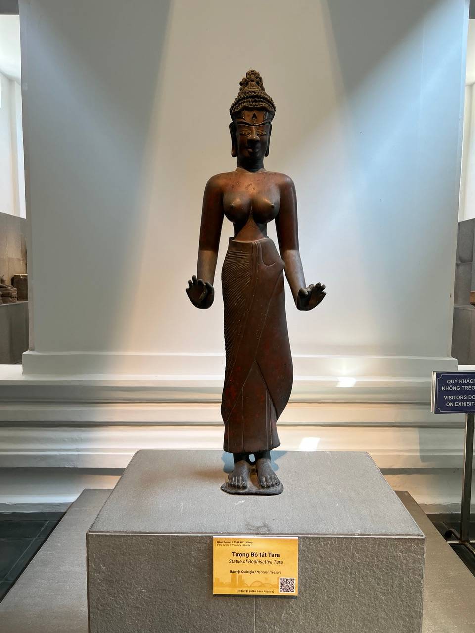 NATIONAL Treasure: The 9th-century bronze statue of the Bodhisattva Tara.