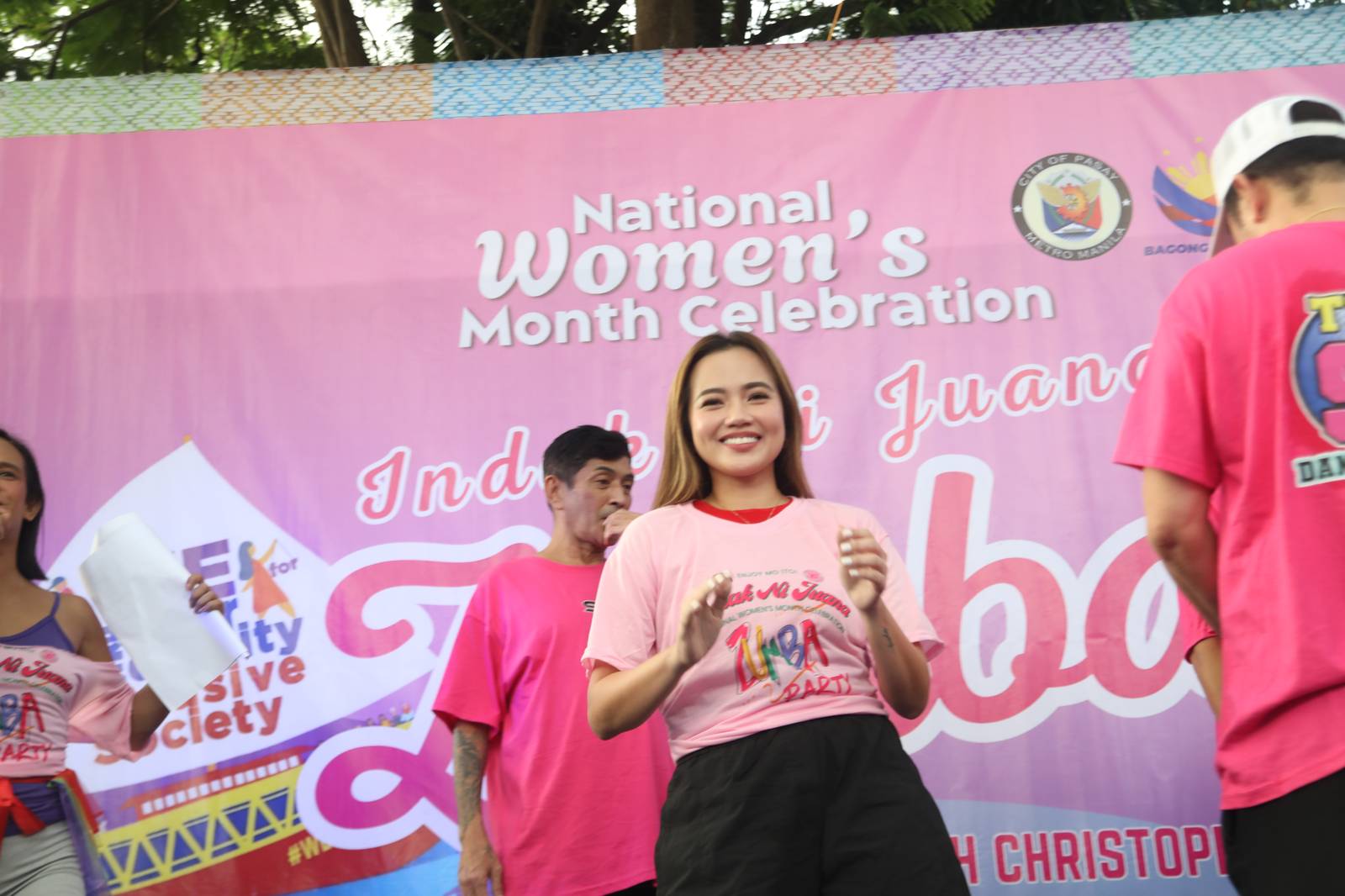 Hundreds of women from different backgrounds and age groups join a Zumba dance event called “Indak ni Juana” at Pasay City Hall on Sunday, as part of the city’s celebration of International Women’s Day. Led by Aimee Calixto-Rubiano, the event promotes the theme “We for Gender Equality and an Inclusive Society.”
