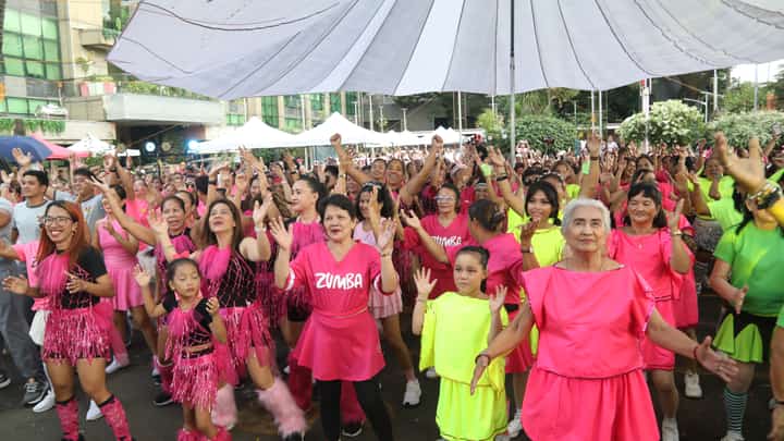 Hundreds of women from different backgrounds and age groups join a Zumba dance event called “Indak ni Juana” at Pasay City Hall on Sunday, as part of the city’s celebration of International Women’s Day. Led by Aimee Calixto-Rubiano, the event promotes the theme “We for Gender Equality and an Inclusive Society.”