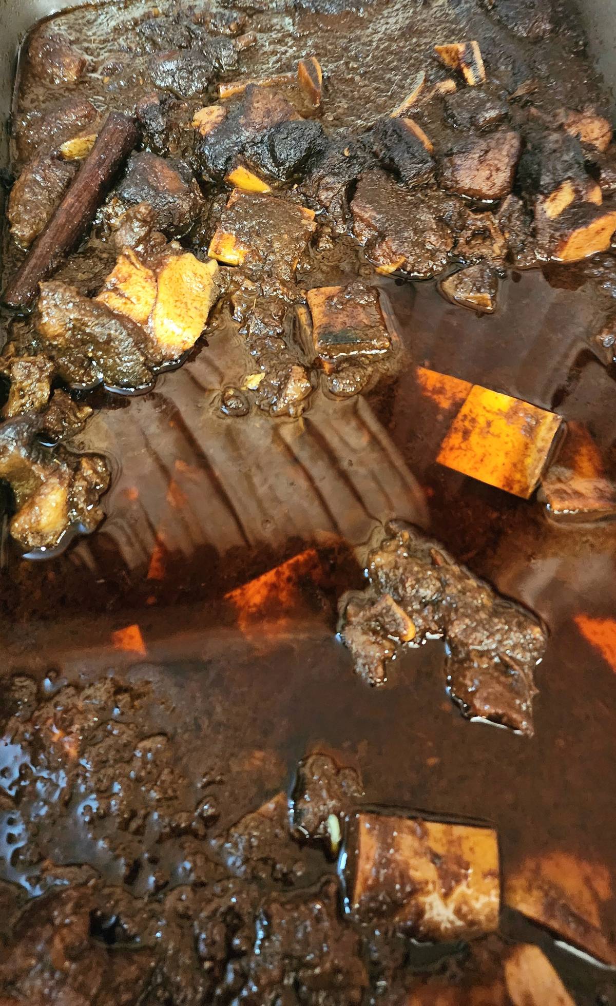 DAGING masak hitam, beef slow-cooked in dark soy and spices.