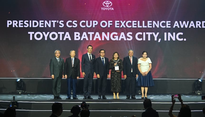 IN PHOTO (L-R): TMP Executive Vice President for Marketing Mr. Jose Maria Atienza, TMP Vice Chairman Dr. David Go, TMP President Mr. Masando Hashimoto, TMP Chairman Mr. Alfred Ty, TBC Customer Relations Manager Ms. Abigail Milagrosa Llanto, TBC President Mr. Francis Laurel & TBC General Manager Ms. Brenda Mary Raule
