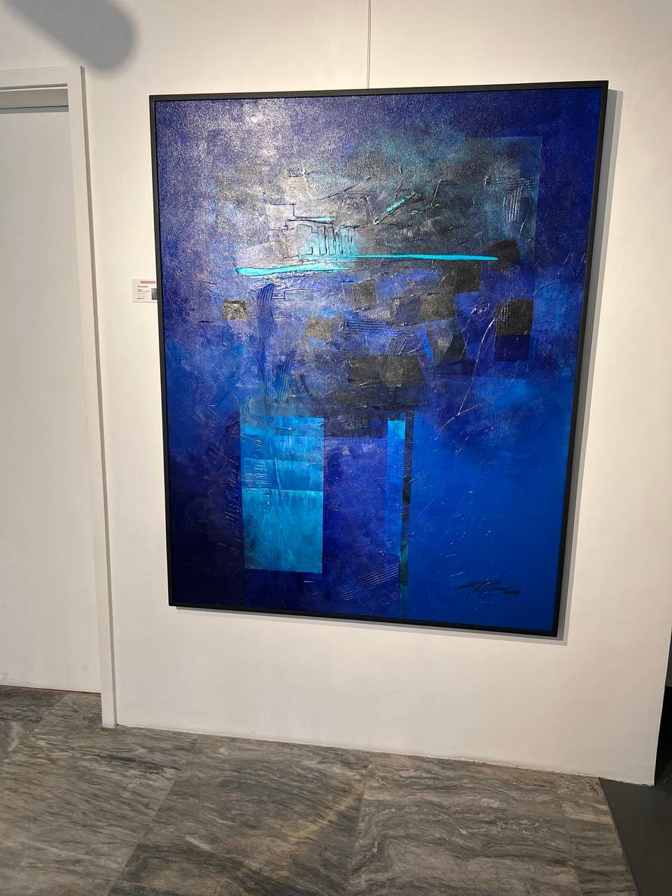 UNTITLED, (‘Blue Series’ Collection), Tony Gonzales
Acrylic on canvas.