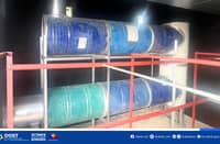 THE Eco-Dryer’s biomass-fed heating system provides year-round, climate-resilient drying of water hyacinths for local weavers.