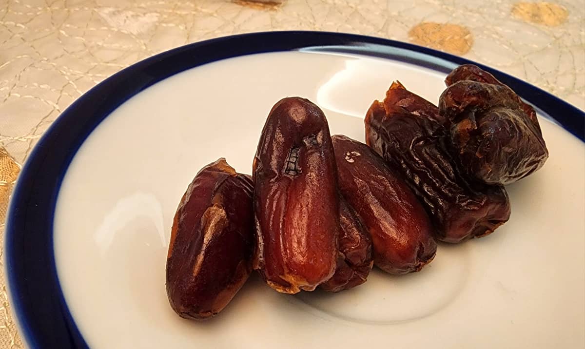 DATES to break the fast.