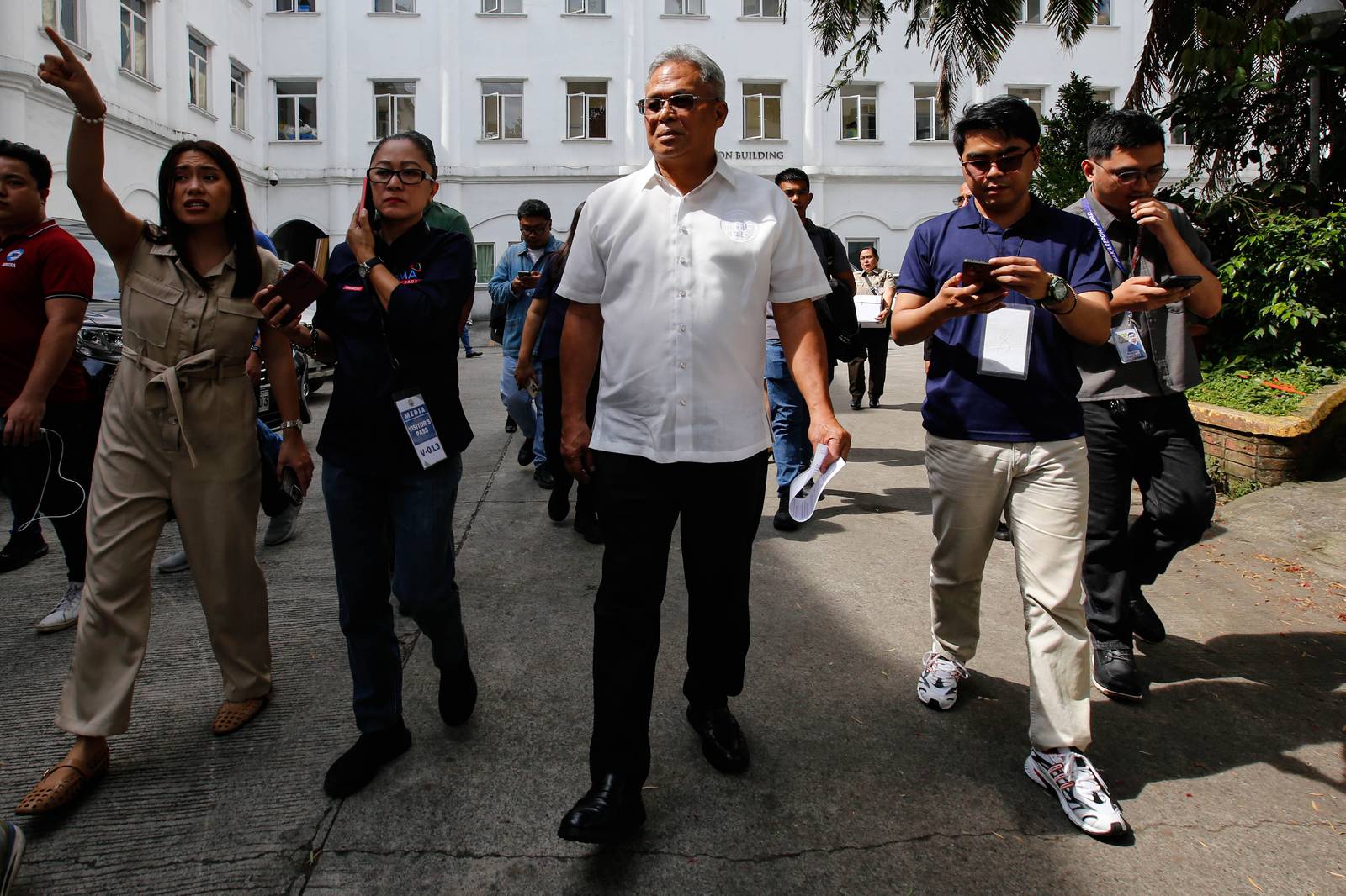 Bureau of Corrections Director General Gregorio Pio P. Catapang Jr. files a libel case against Atty. Levito Baligod and 18 individuals claiming to be former Marines at the Office of the Prosecutor General, Department of Justice (DOJ) in Manila on 09 March 2026. Director General Catapang also filed a disbarment case against Atty. Baligod at the Supreme Court.