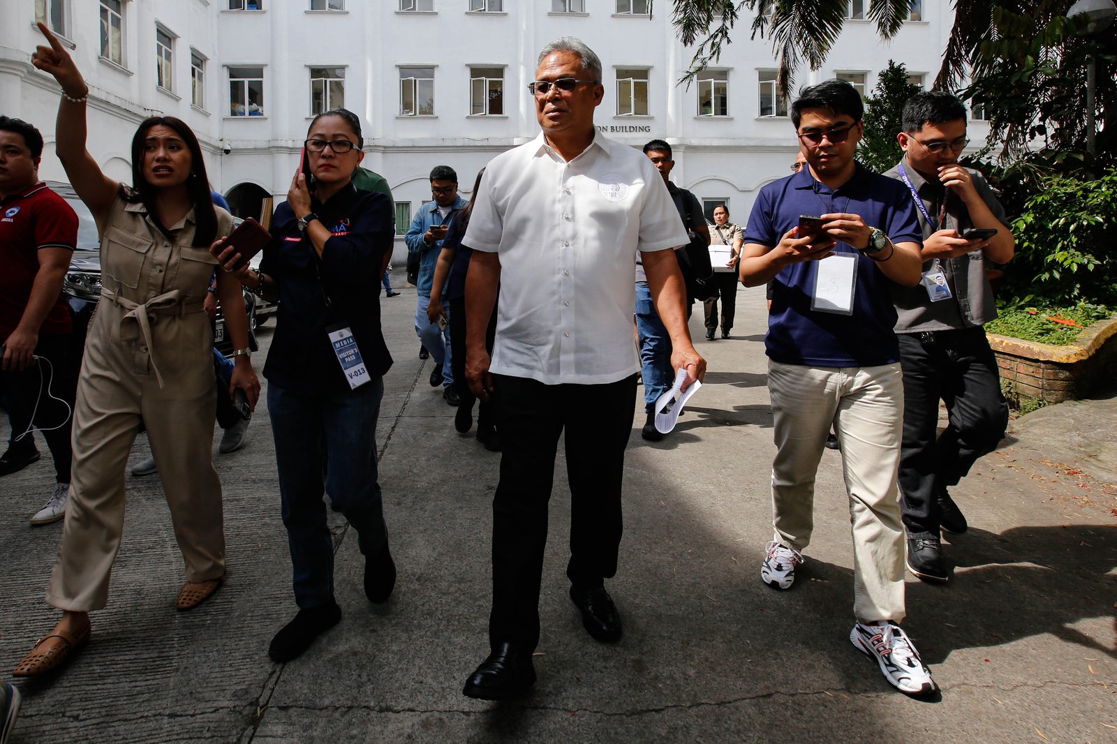 Bureau of Corrections Director General Gregorio Pio P. Catapang Jr. files a libel case against Atty. Levito Baligod and 18 individuals claiming to be former Marines at the Office of the Prosecutor General, Department of Justice (DOJ) in Manila on 09 March 2026. Director General Catapang also filed a disbarment case against Atty. Baligod at the Supreme Court.