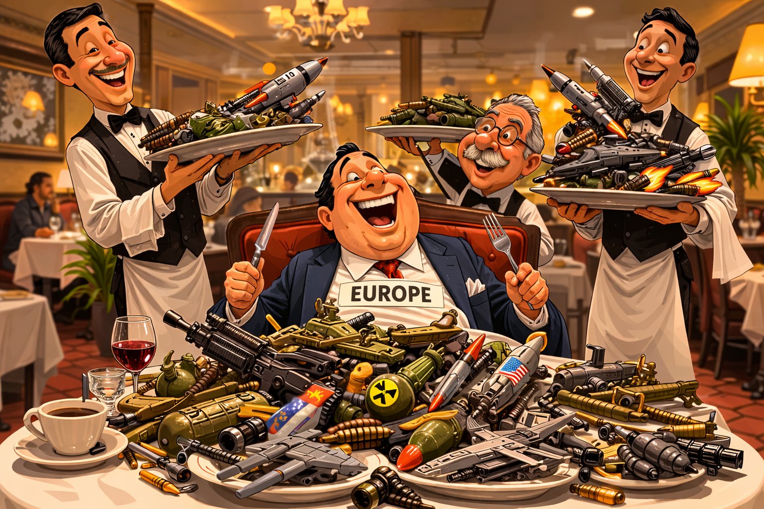 Global arms exports soar on Europe demand