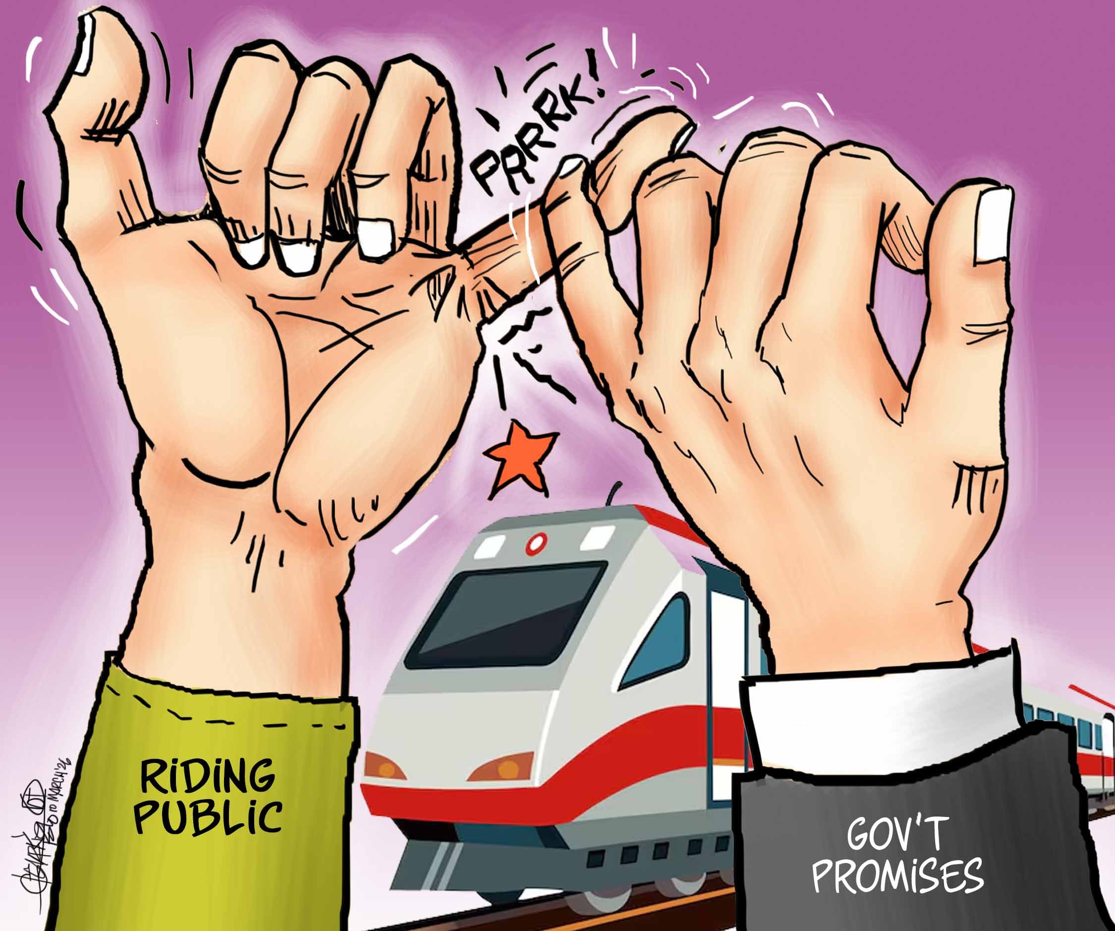 Of trains, pains and promises