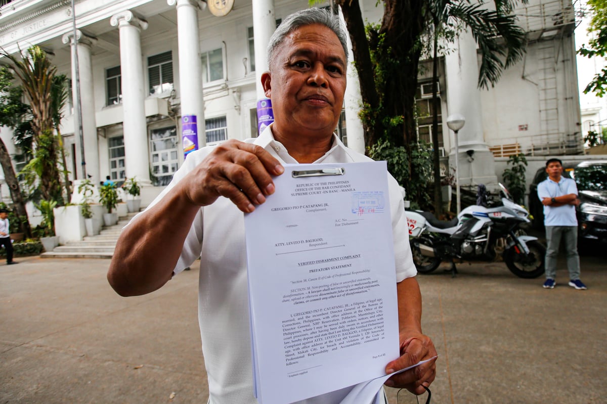 Catapang files libel case at DoJ
