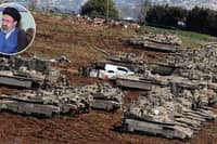 MOJTABA Khamenei (inset), the son of Iran’s slain supreme leader Ayatollah Ali Khamenei, was chosen by Iran’s Assembly of Experts as the country’s new supreme leader on 8 March 2026. Israeli tanks gather at a position along the Israel-Lebanon border as the Middle East war escalates.