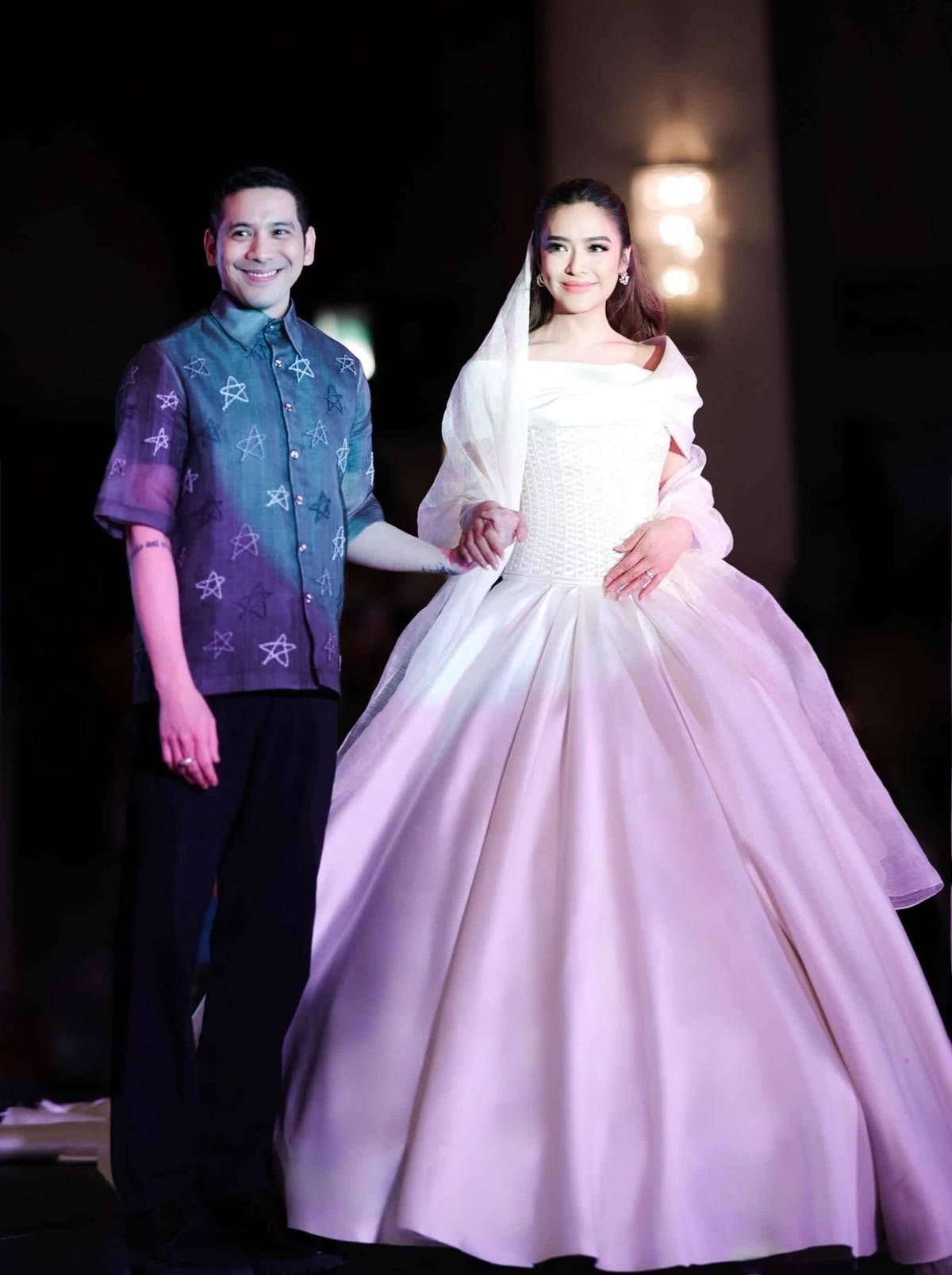DESIGNER John Herrera with muse Bangs Garcia.