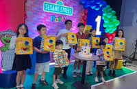 Kids join the fun at Max’s launch of its “Sesame Street” party packages.