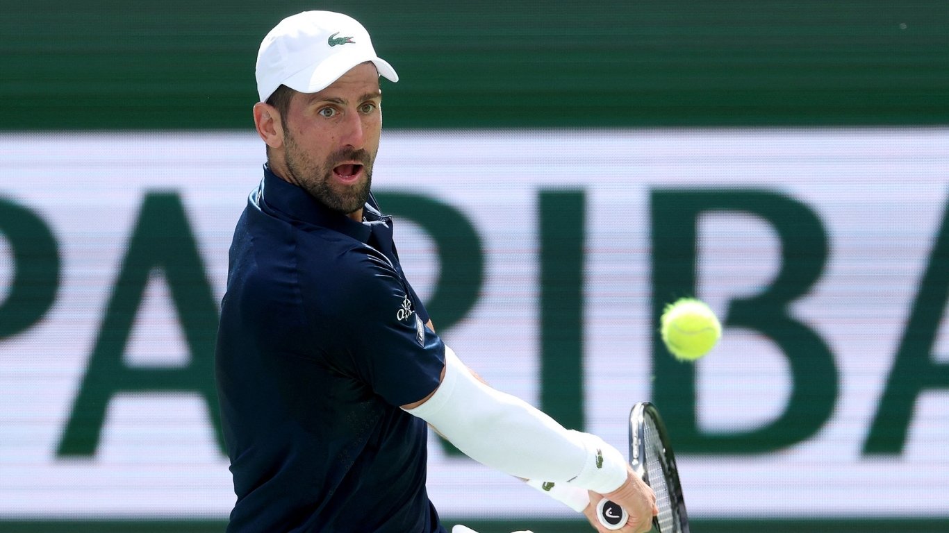 SERBIAN SURVIVOR: Djokovic struggles vs big-serving American