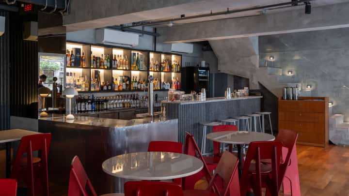 ARTFUL lighting, plush textures and bold accents punctuate the space, echoing the energy of the music.
