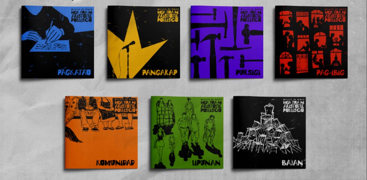 THE book covers of Gloc-9’s poetry books.