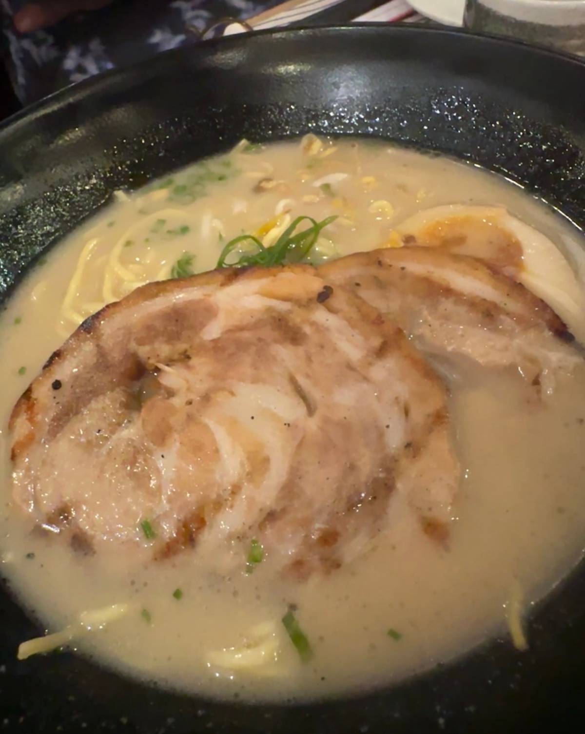 THE Tonkotsu Chasu Ramen’s broth base is deep and rich in meaty flavor and umami notes.