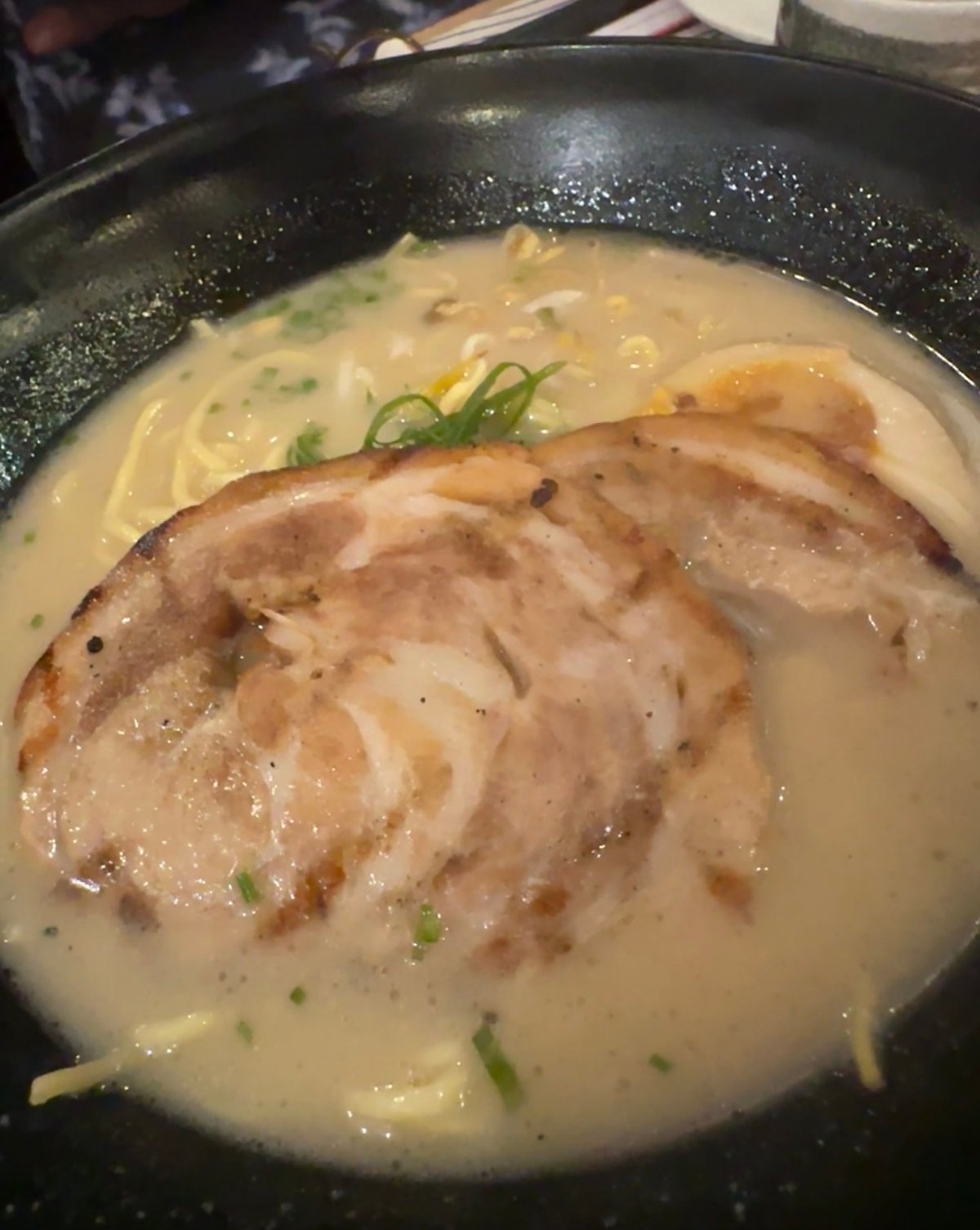 THE Tonkotsu Chasu Ramen’s broth base is deep and rich in meaty flavor and umami notes.