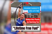 Lifetime fuel supply ni Hidilyn Diaz, 'drawing' lang pala?