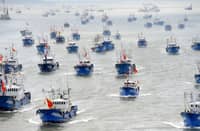 Massing of Chinese boats raises questions