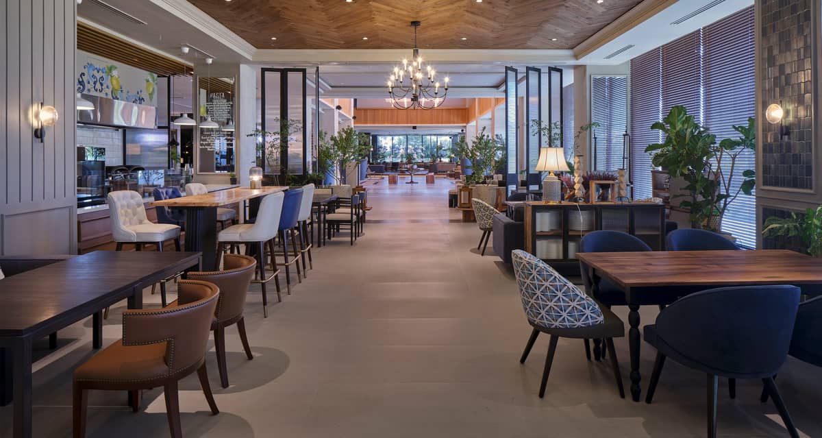 INTERIOR of Cuisine, the Brittany Hotel Villar City’s premiere restaurant.