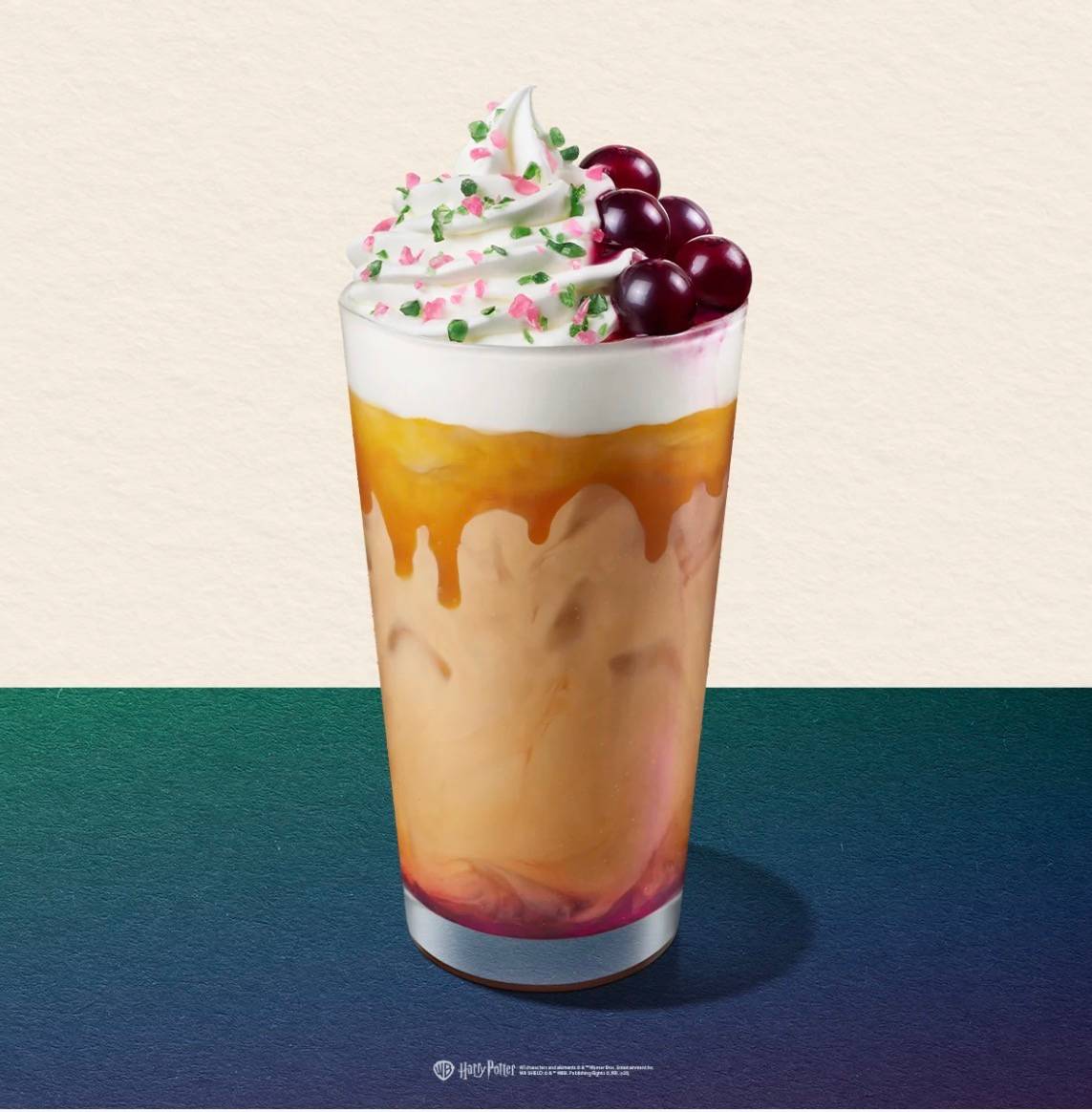 Starbucks® Iced Honeydukes Bursting Bonbons Latte