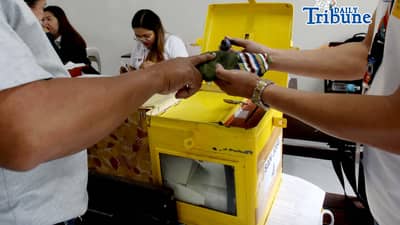 Residents Cast their votes for the special election for Antipolo’s 2nd congressional district, fill the district’s vacant seat in the House of Representative for the remainder of the 20th congress, after Romeo Acop the incumbent, died on December 20 2025, held at the San Jose National High School in Antipolo City, Rizal last 14 March 2026.