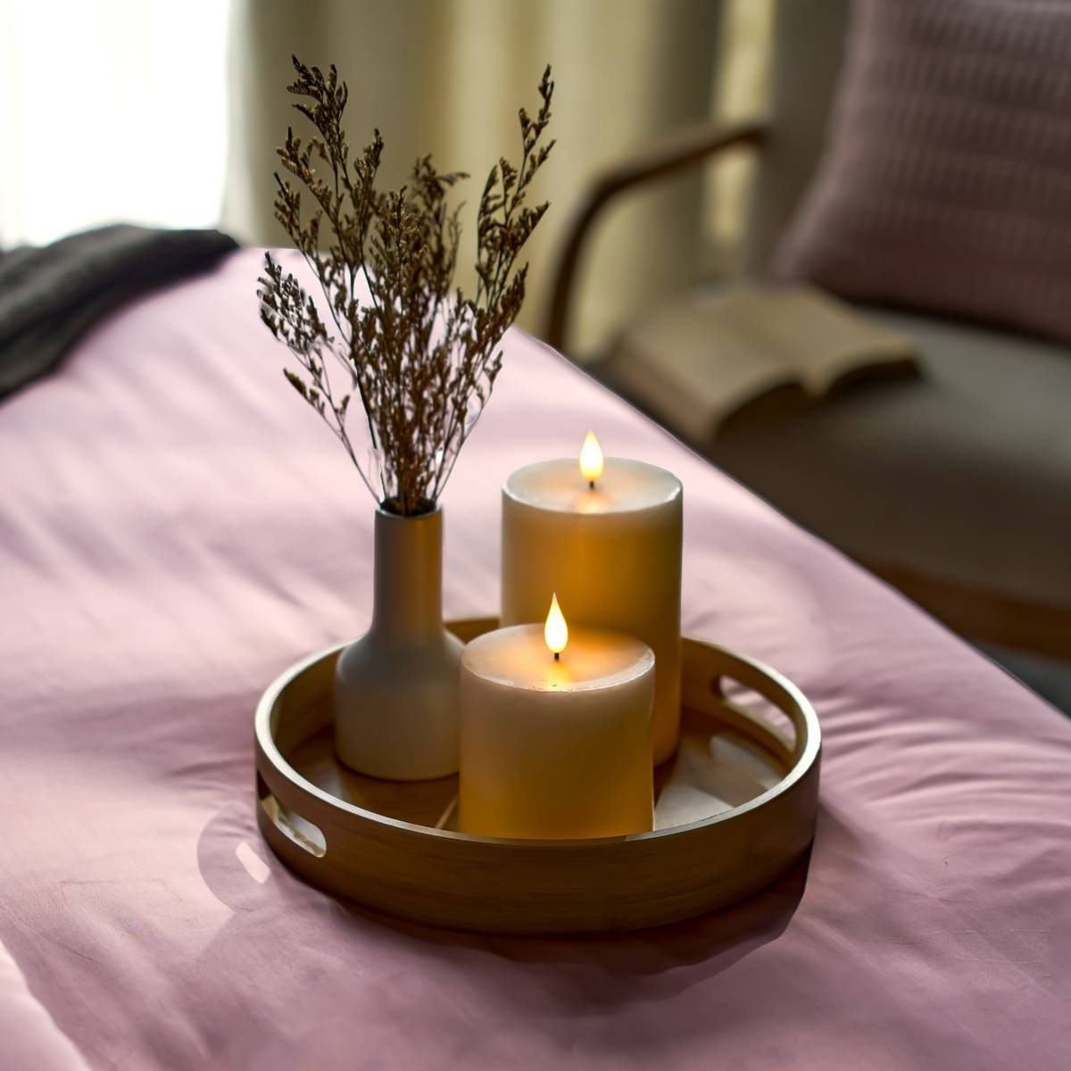 LED 3‑Tone Candle.