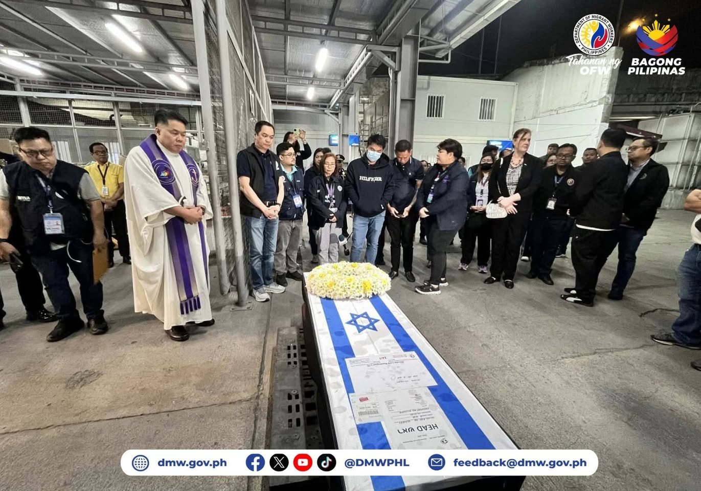 Remains of Pinay caregiver killed in Israel return to Phl