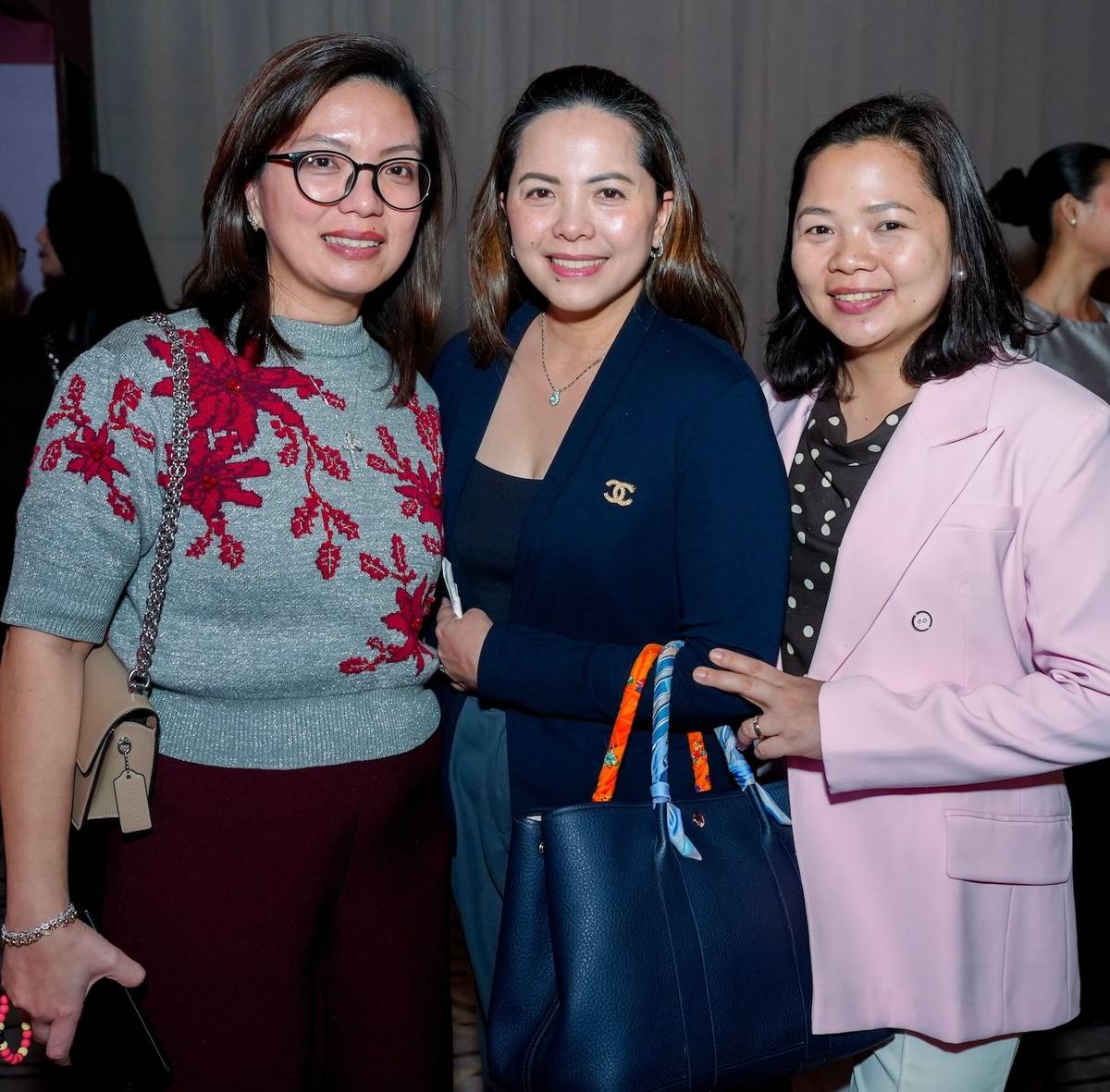 Valerie See-Tang, Doris Golangco and Dianne Joy Chan.
