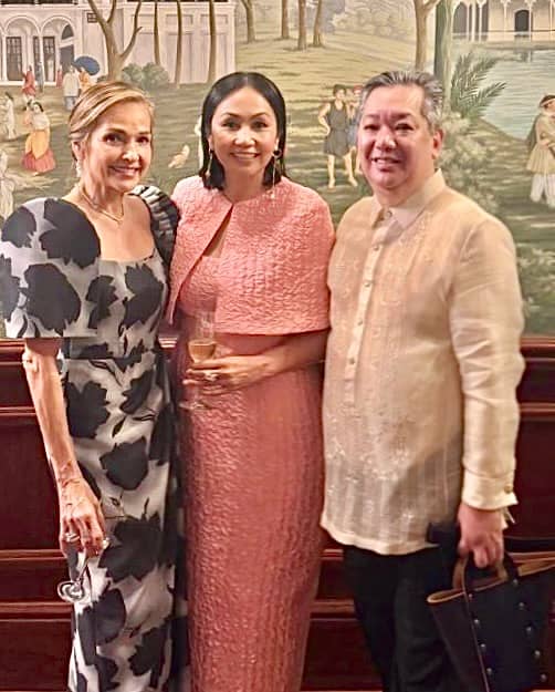 Maricris Zobel, White House Preservation Committee member and interior designer Tham Khanalikham, Jonathan Matti