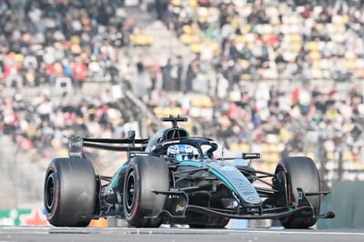 Silver sweep: Russell leads Mercedes 
one-two in China GP sprint