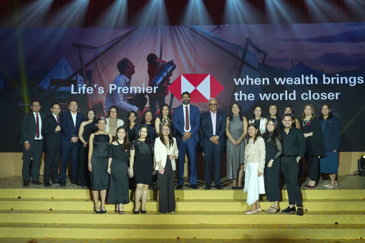 HSBC Philippines team led by CEO and head of Banking Sandeep Uppal with head of International Wealth and Premier Banking Pramoth Rajendran.