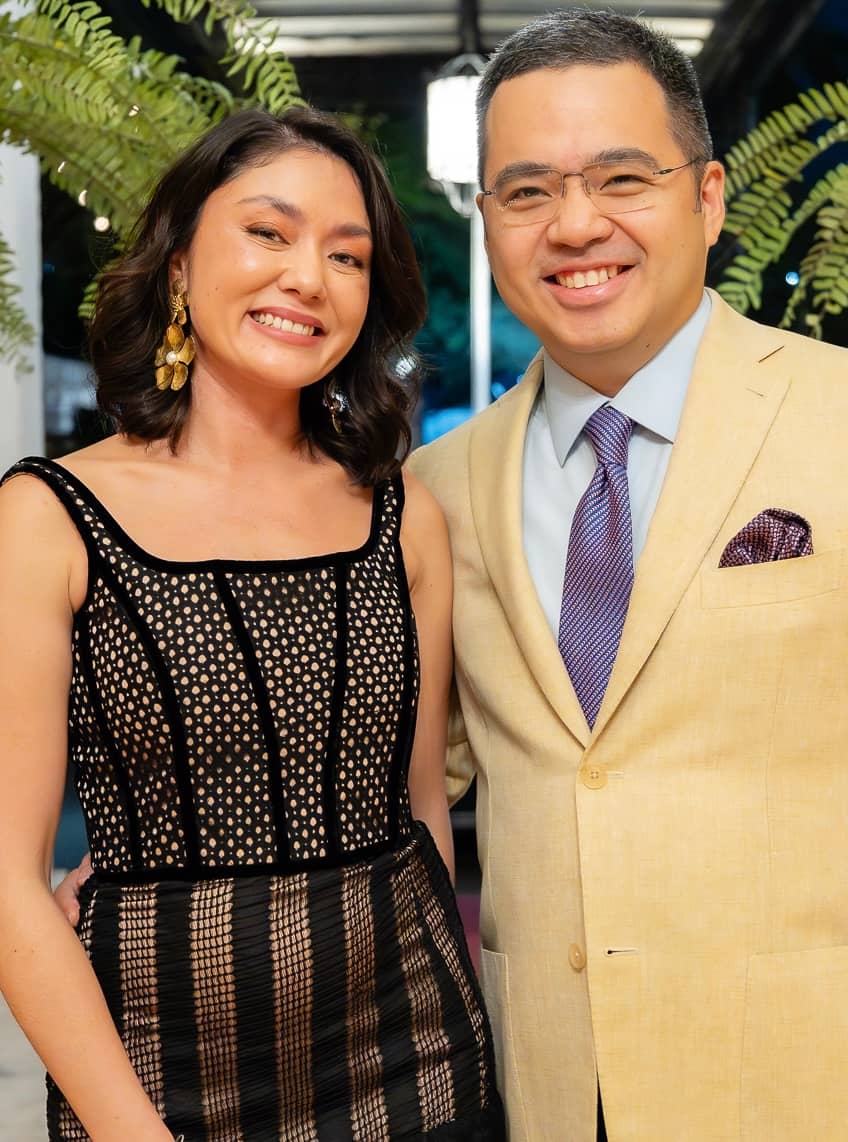 Deputy Social Secretary Dina Tantoco and Paolo Martel.