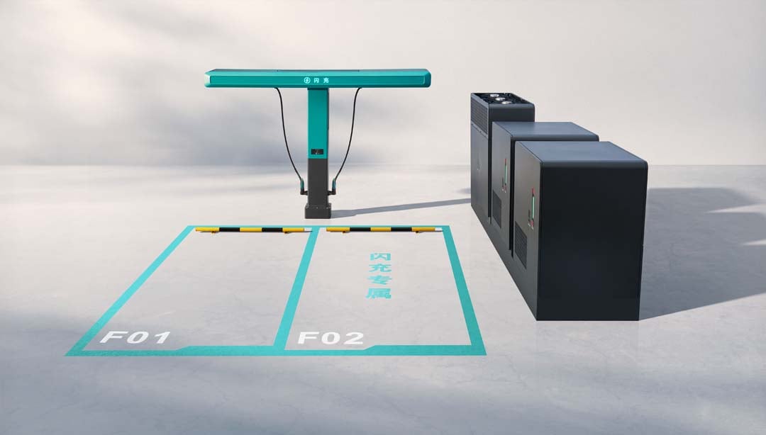 FLASH charging infrastructure from BYD pairs high power chargers with energy storage to deliver ultra-fast EV charging while easing demand on the local power grid.