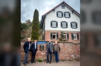 BATANGAS 1st District Rep. Leandro Leviste (second from left) stands before the German house in Wilhelmsfeld linked to Jose Rizal after acquiring the historic property for an undisclosed amount — perhaps because some legacies are beyond price. With him (from left) are Dr. Franz Hack Ullmer, Mayor Dr. Tobias Dangel and Herbert Ehses of the Knights of Rizal.