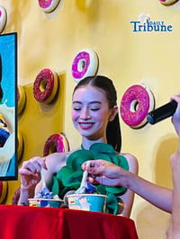 Ready for summer: Fyang Smith
invites you to a ‘halo-halo’ blowout