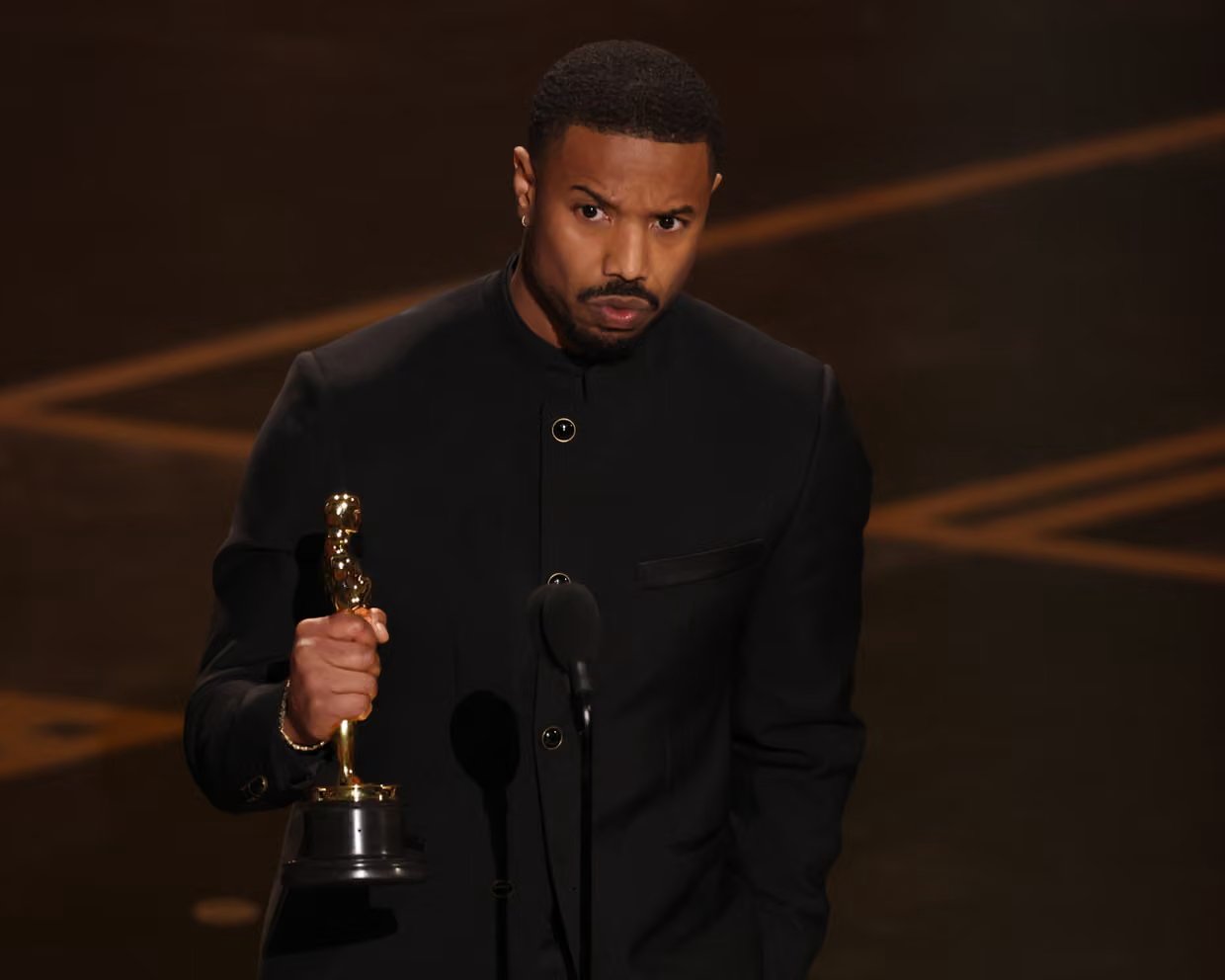 Michael B. Jordan's winning star is on the rise, as he adds an Oscar for Best Actor to his mantel for his role as twin vampires in "Sinners'