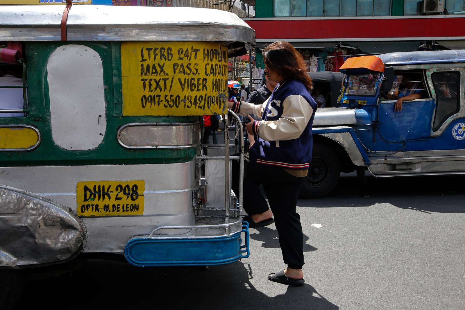Public Utility Jeepneys (PUJs) ply their route at Recto Avenue in Manila on 16 March 2026. The Land Transportation Franchising and Regulatory Board (LTFRB) recently approved a fare hike in Metro Manila to assist drivers struggling with surging fuel costs, as diesel prices are projected to exceed P100 per liter this week.