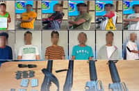 13 insurgents give up fight